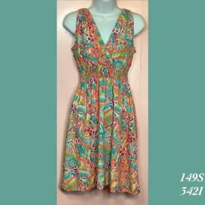 149S - 342I , Halter back dress with pockets