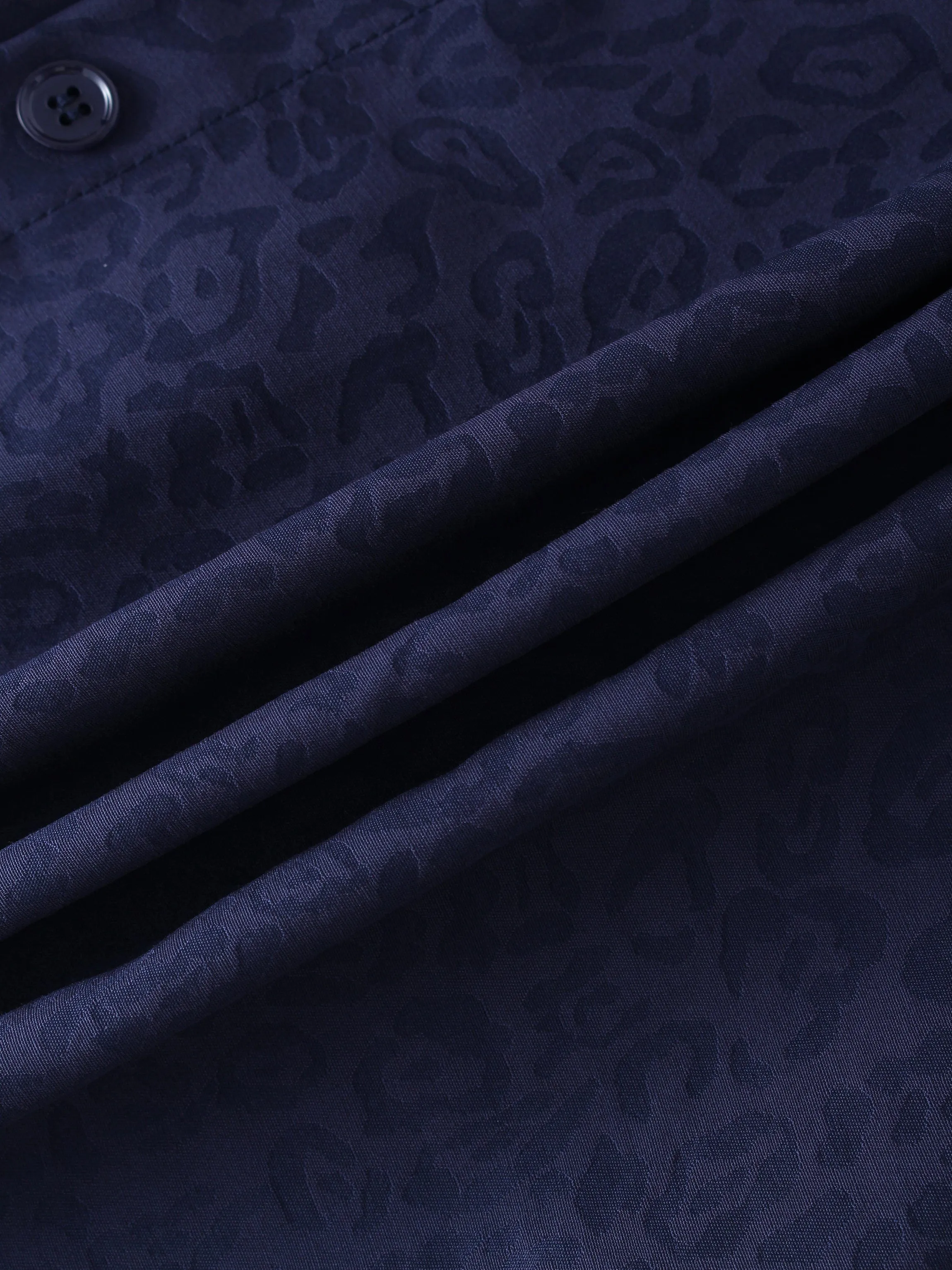Basic Belted A-Line Dress-Navy