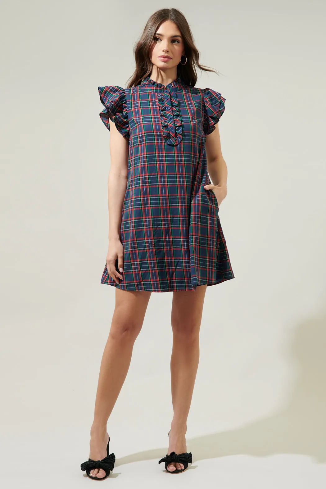 Chapman Plaid Shift Dress