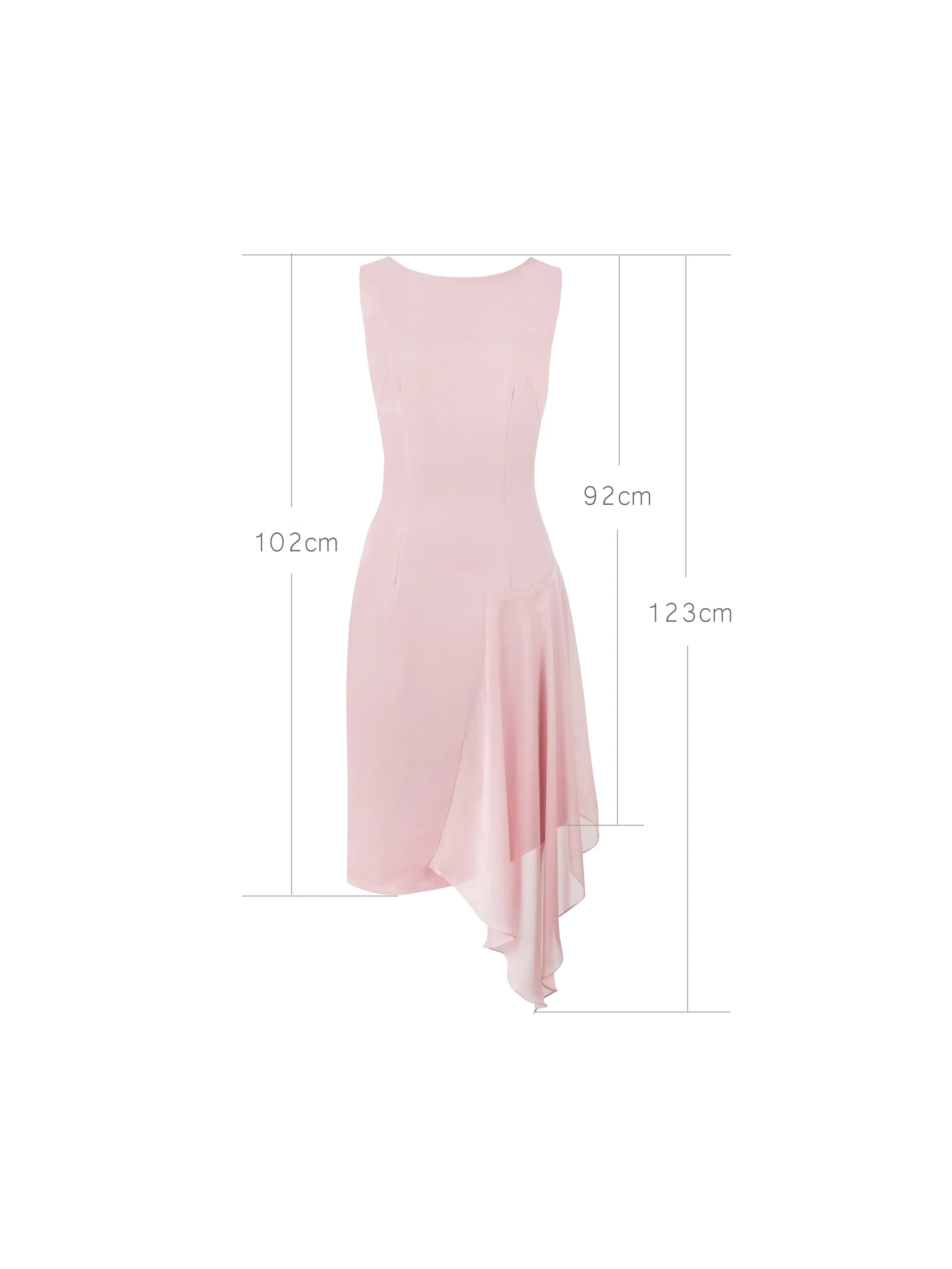 Eliana light draped shift dress