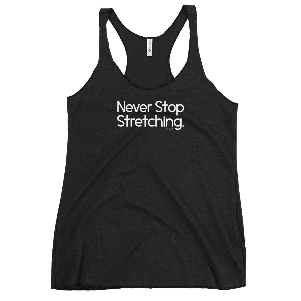 Fact: Never Stop Stretching Dark Color Tank Top