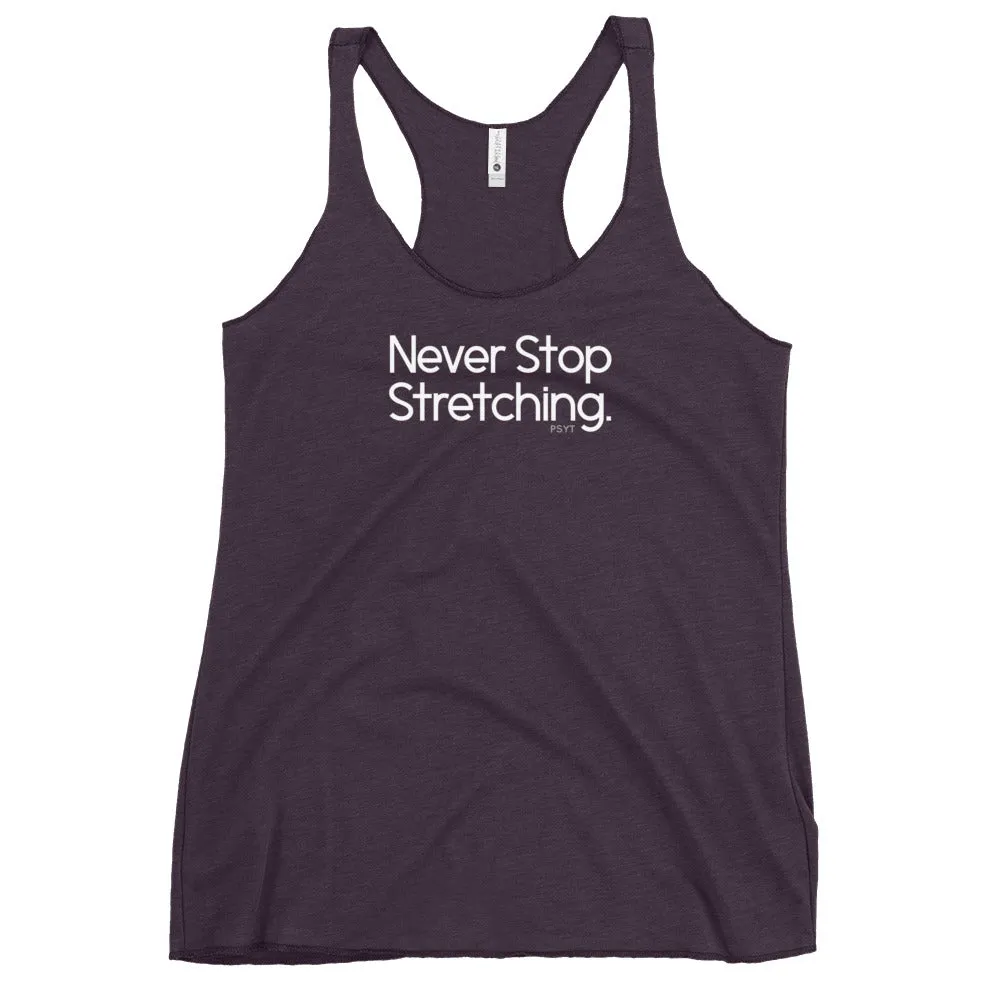 Fact: Never Stop Stretching Dark Color Tank Top