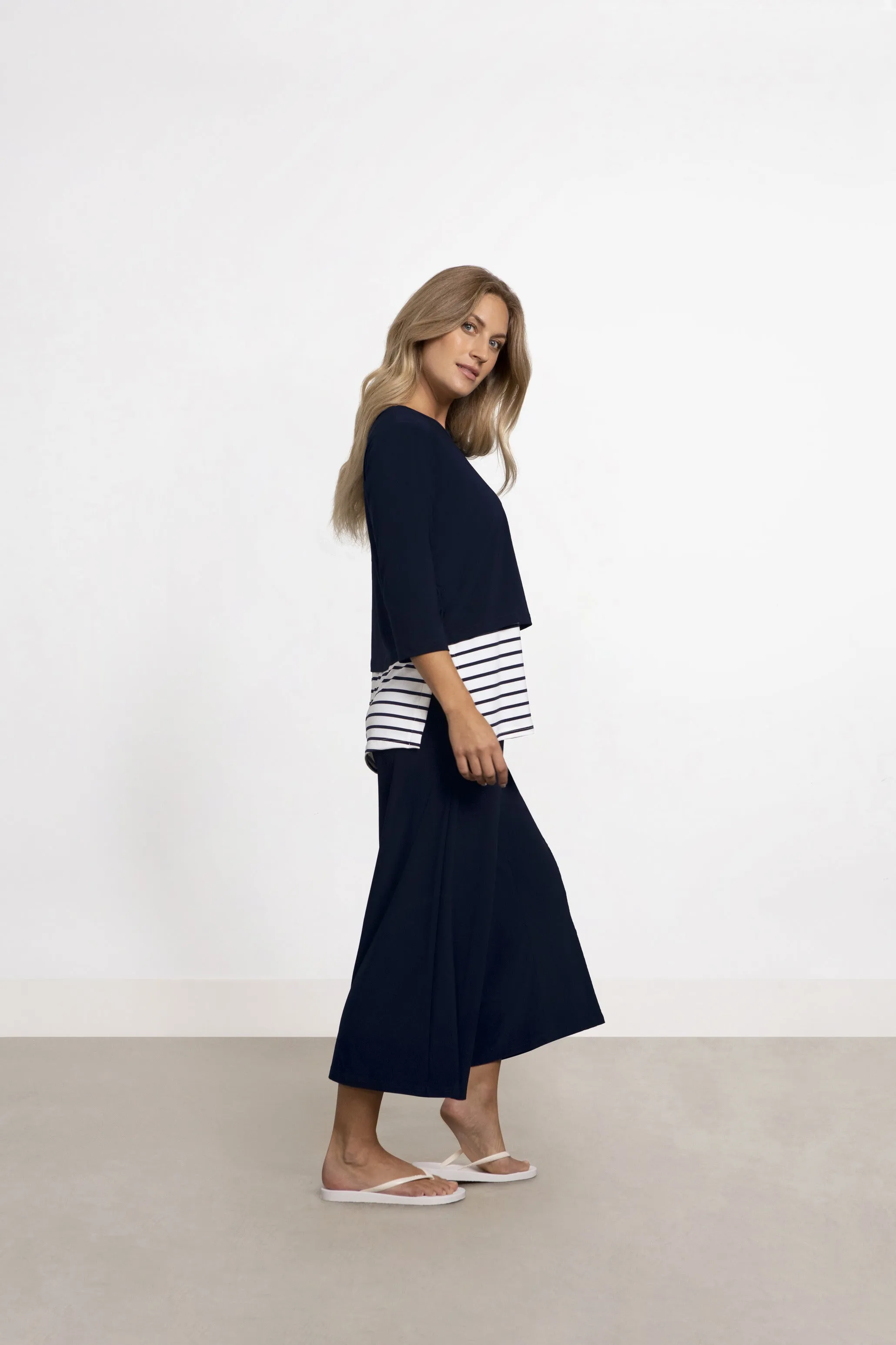 Go To Cropped T, 3-4 Sleeve