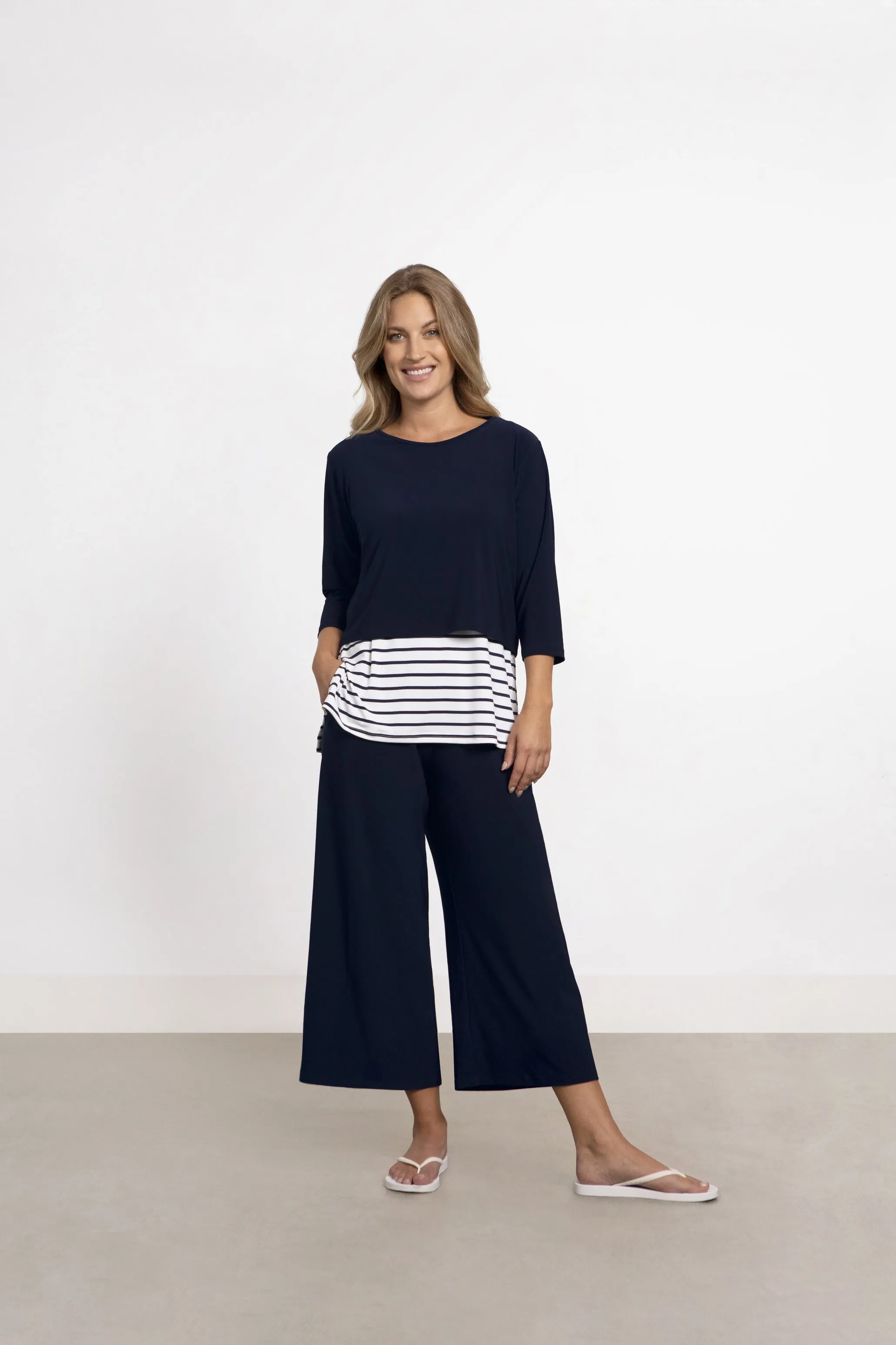 Go To Cropped T, 3-4 Sleeve