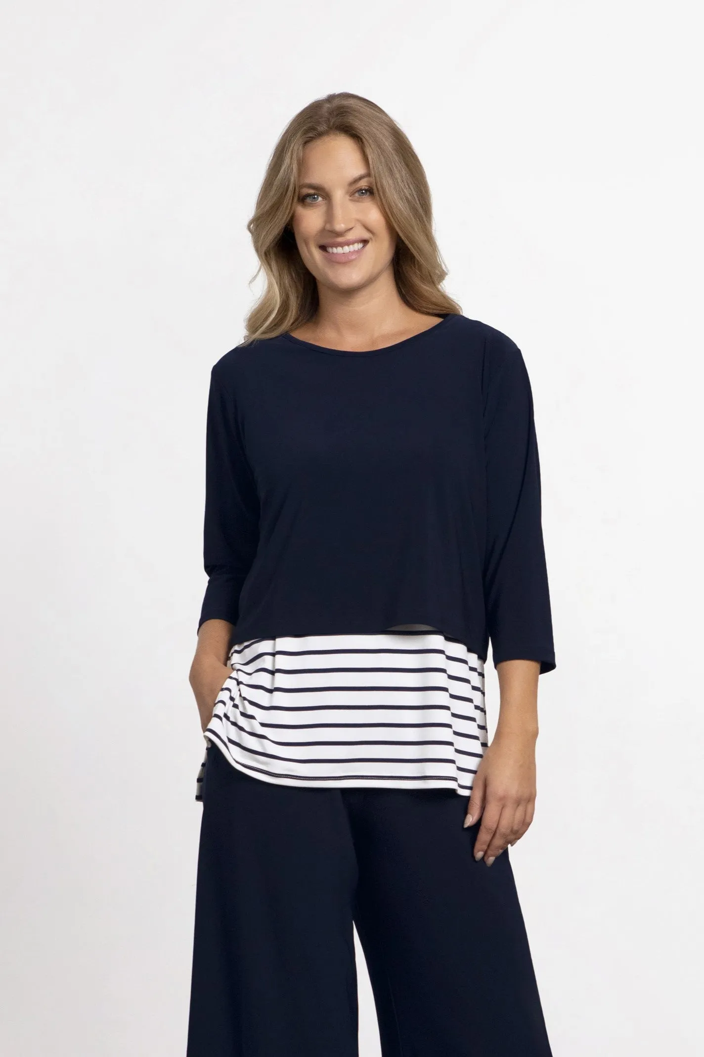 Go To Cropped T, 3-4 Sleeve