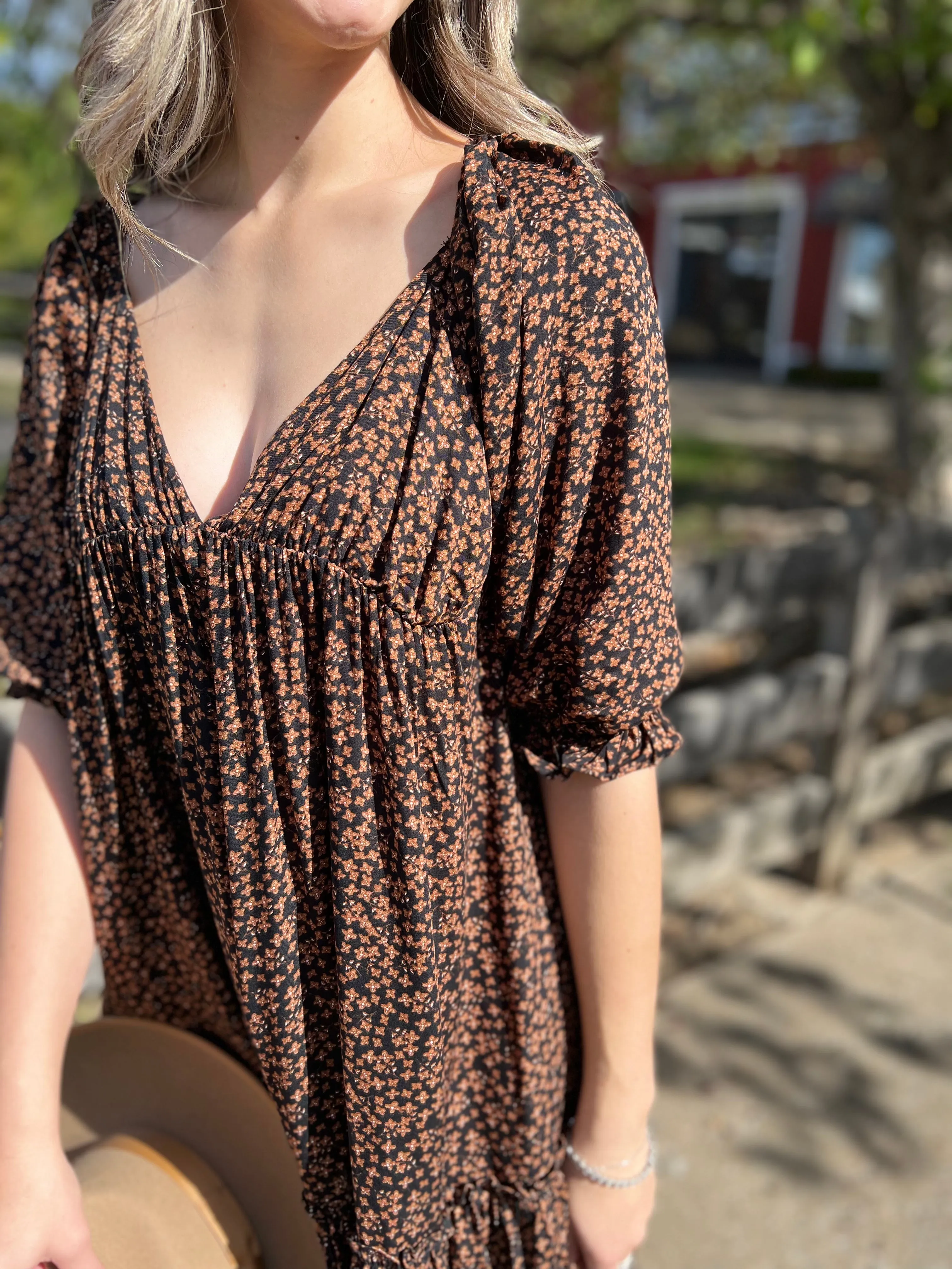 Mindless Moments Flowy Floral Dress