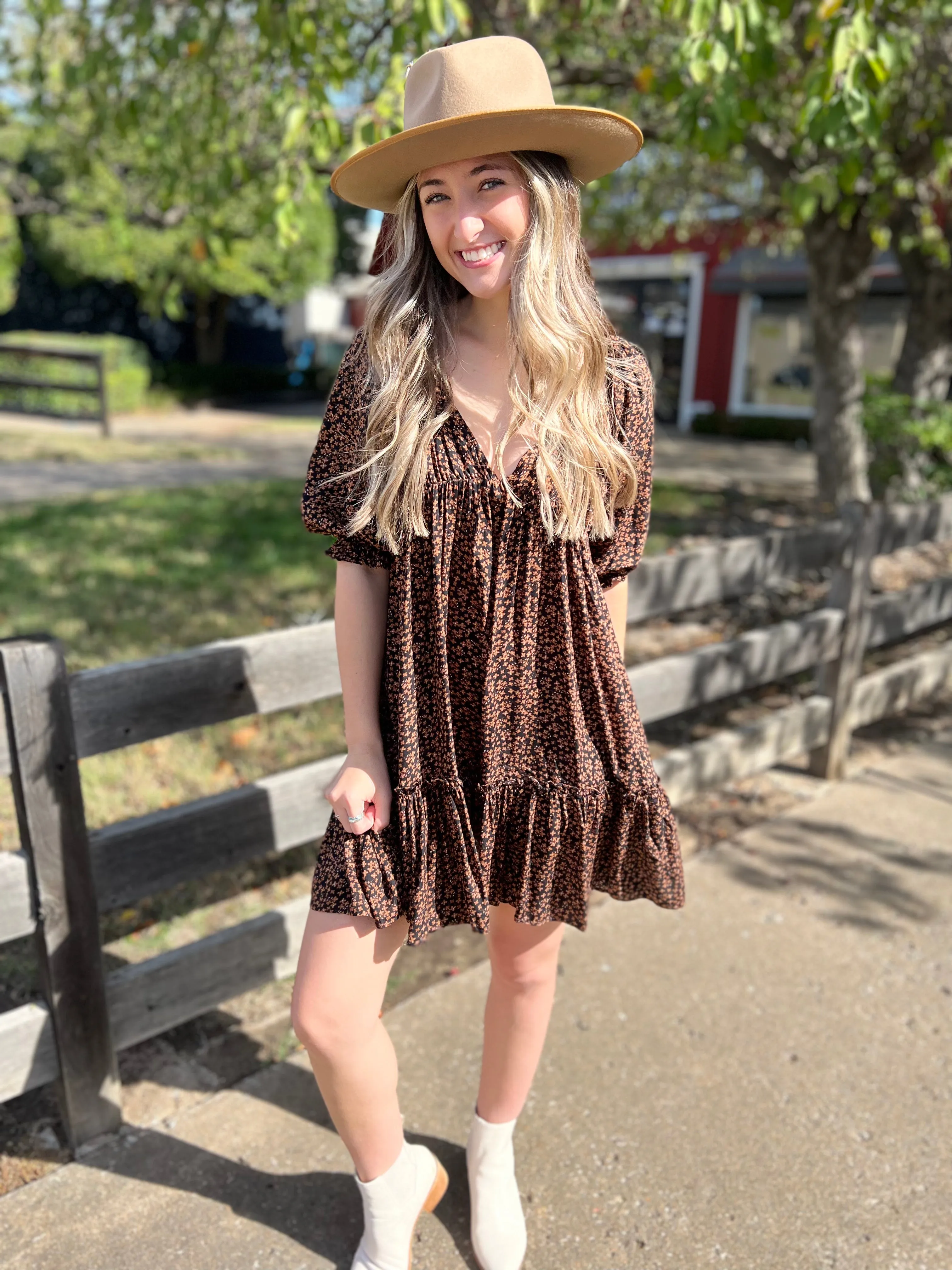 Mindless Moments Flowy Floral Dress
