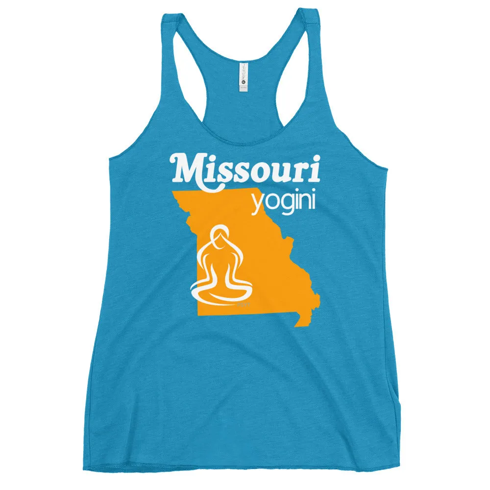 Missouri Map Yogini Dark Color Tank Top