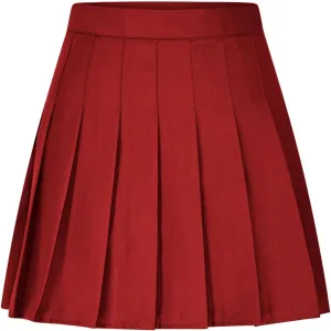 Oplxuo Pleated Skirts for Women Y2k Mini Skirt High Waist Casual Short Skirts Uniform Micro Skirt