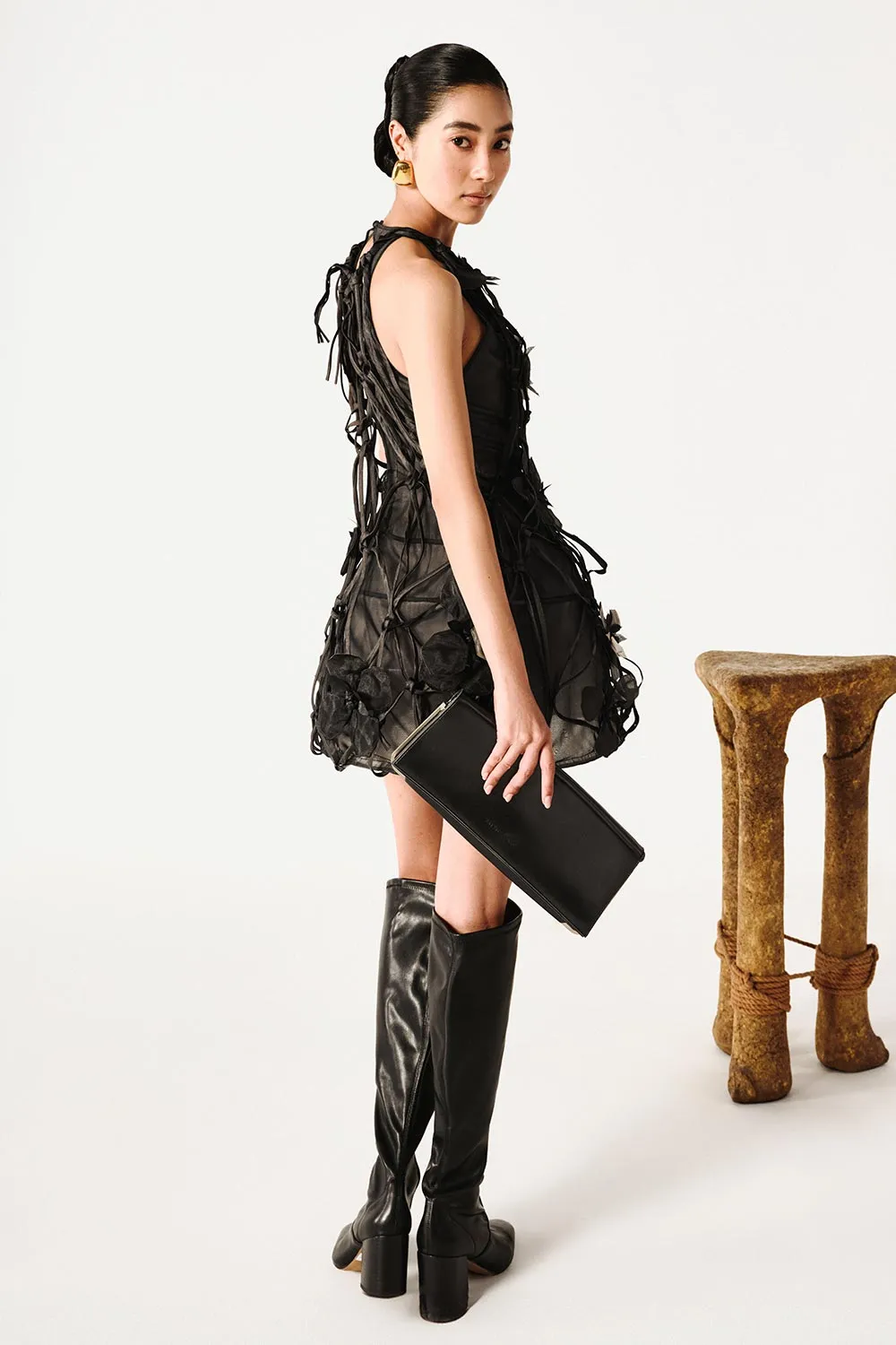 Rosalia A-line Sleeveless Chiffon Mini Dress