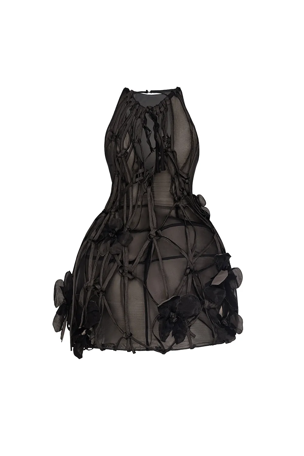 Rosalia A-line Sleeveless Chiffon Mini Dress
