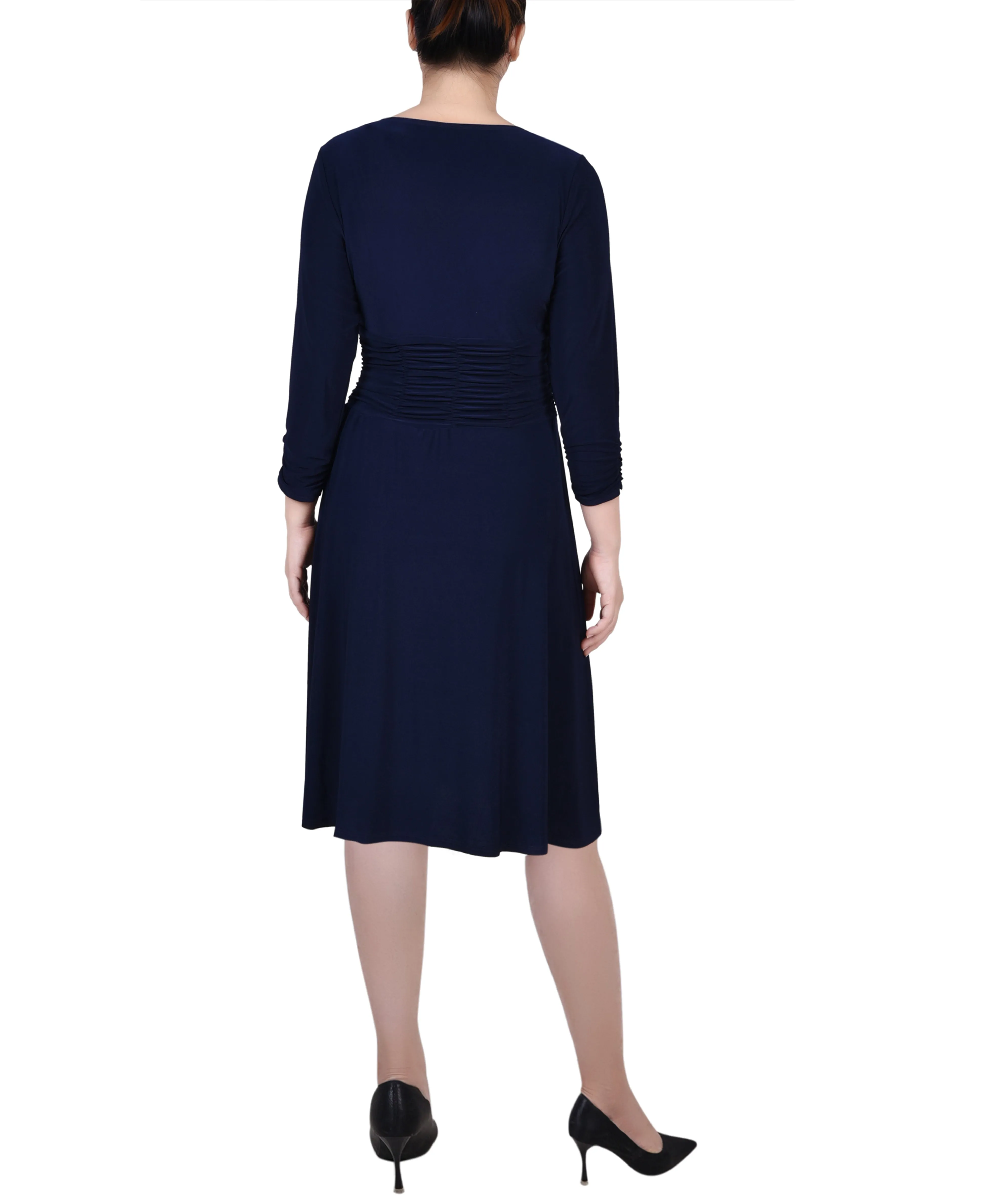 Ruched A-Line Dress