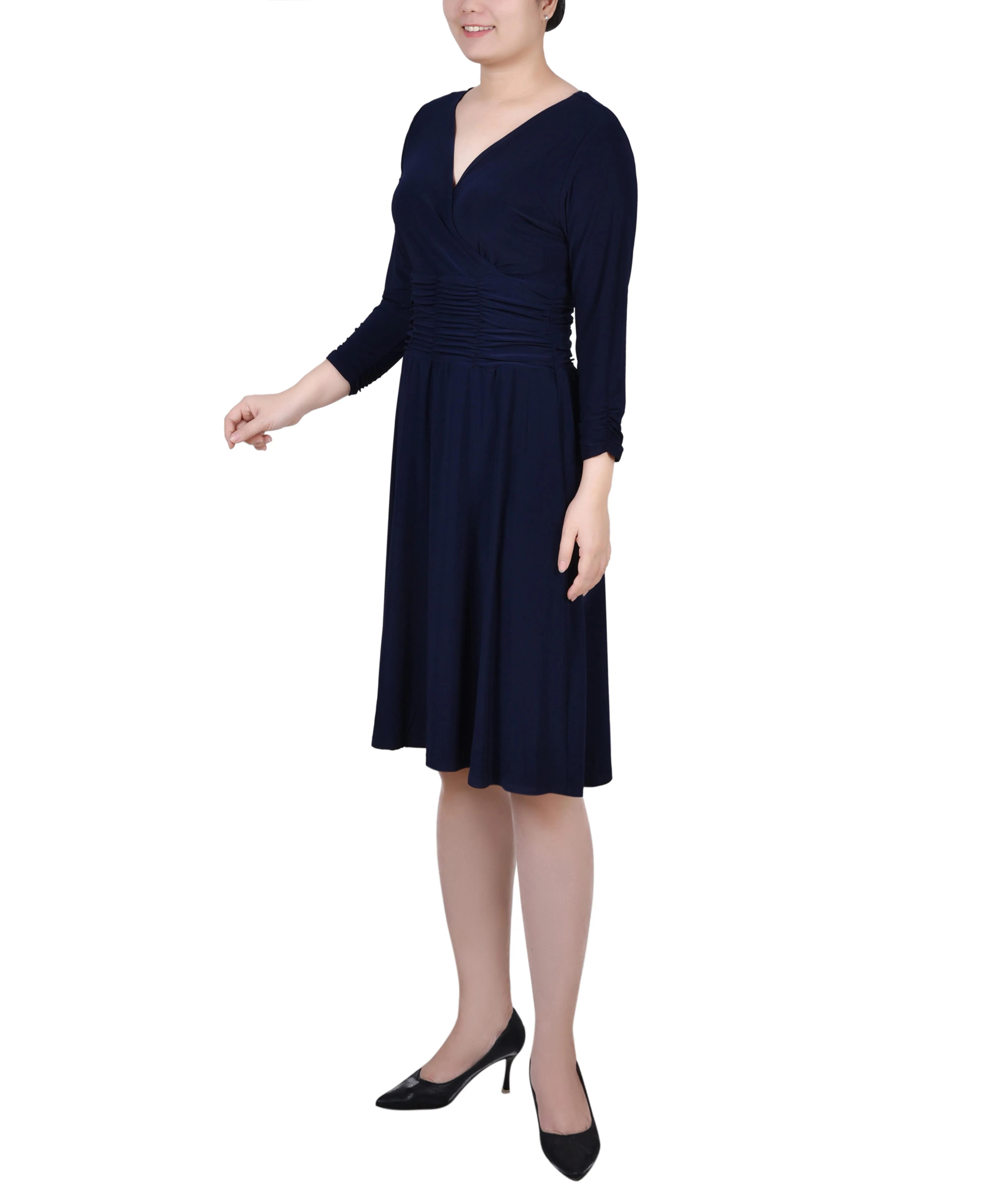 Ruched A-Line Dress