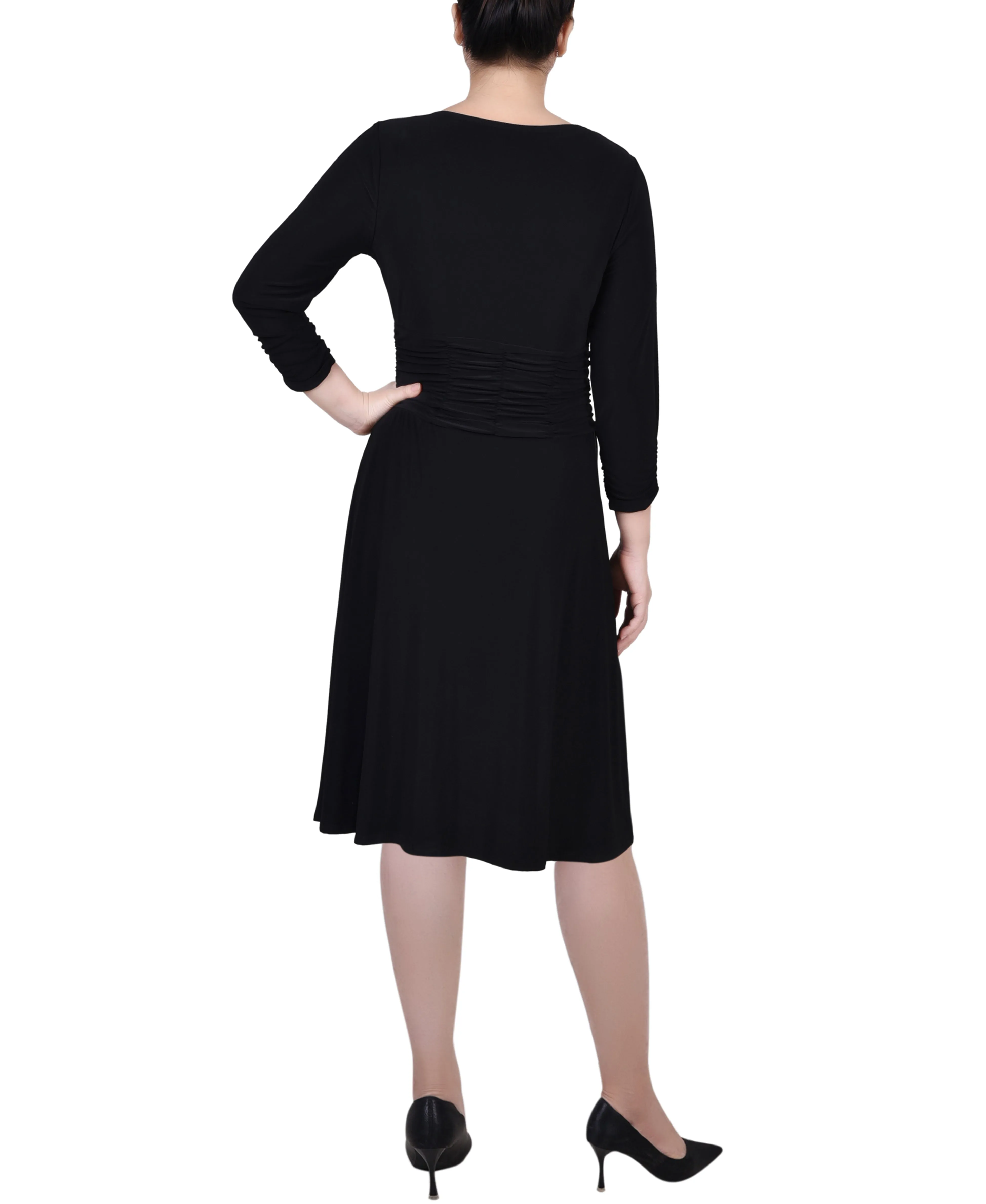 Ruched A-Line Dress
