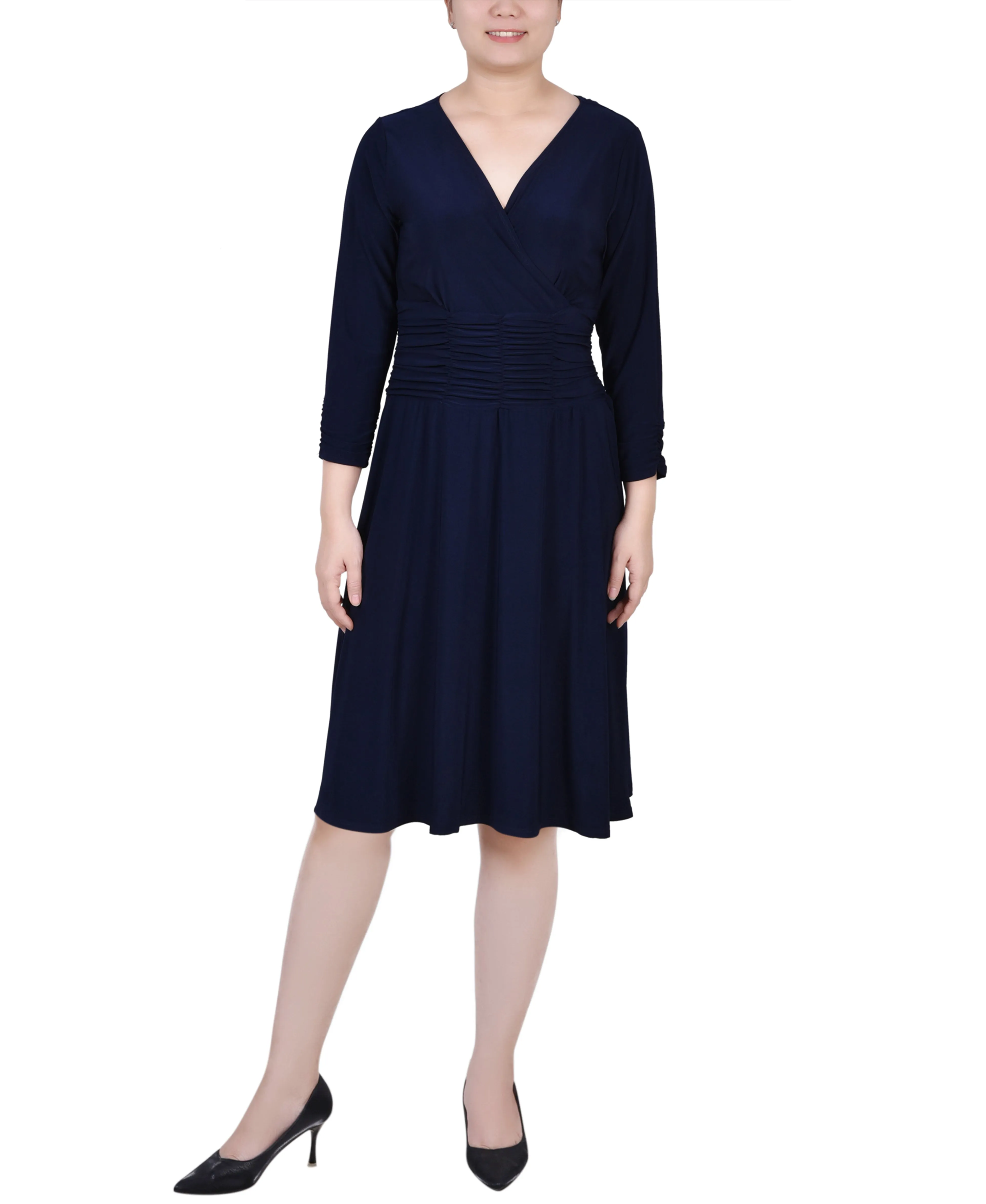 Ruched A-Line Dress
