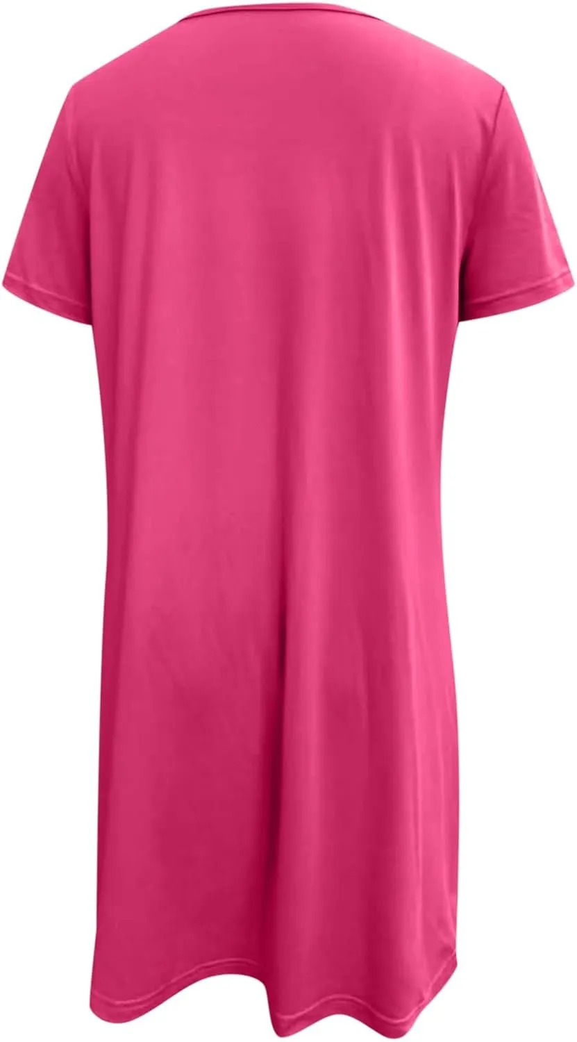 Short Lounge Dresses for Women Summer Solid Square Neck Short Sleeve Mini Beach Dress Plus Size Spring Break Clothes