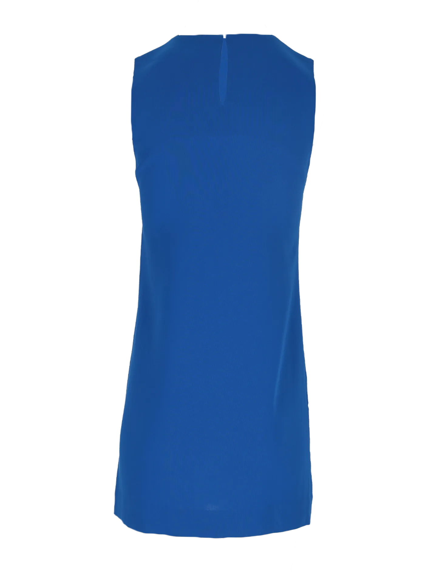 sleeveless ruffle shift dress