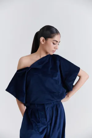 Velvet Off-Shoulder Top