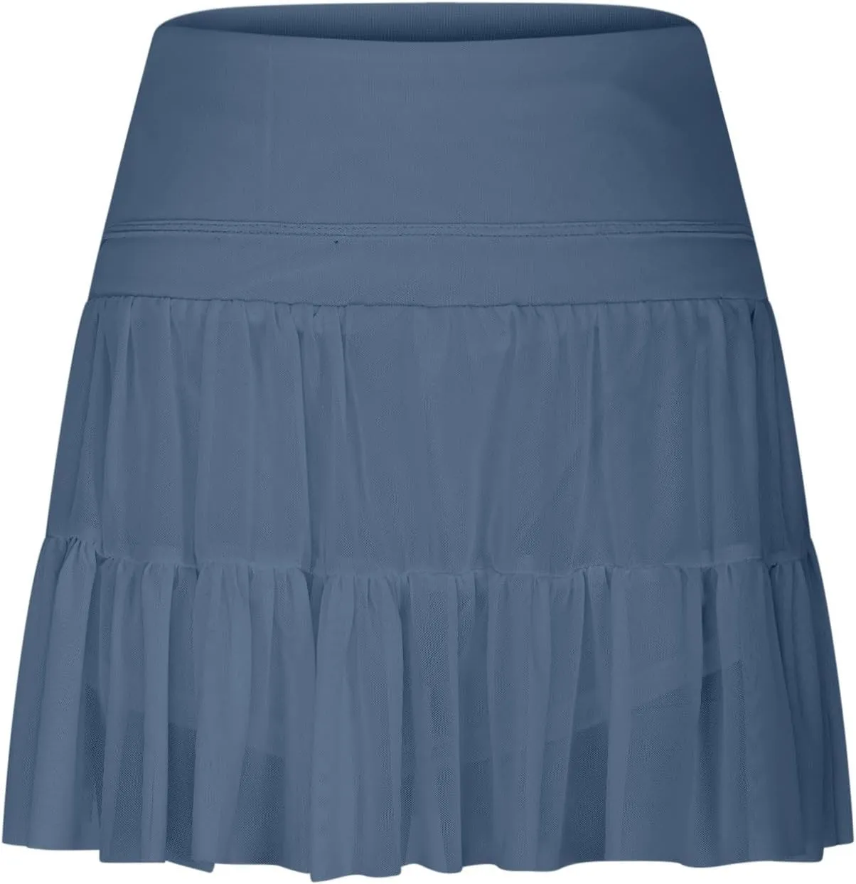 Women's Mini Skirt Skort Flowy Pleated High Waisted Ruffle Tennis Skirts for Women Athletic Skater Golf with Shorts